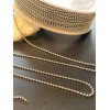 Chaine maille bille 1.5mm, Acier Inoxydable finition Argenté