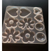 Moule en Silicone, pour réaliser des pendentifs ou Boucles d'oreilles, utilisation FIMO RESINE