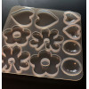 Moule en Silicone, pour réaliser des pendentifs ou Boucles d'oreilles, utilisation FIMO RESINE