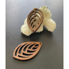Pendentifs Goutte 40mm en Bois