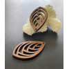 Pendentifs Goutte 40mm en Bois