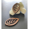 Pendentifs Goutte 40mm en Bois