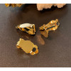 Boucles d'oreille Clips 8mm – Acier Inoxydable Chirurgical 316L Doré à l'or fin 18K