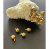 Pendentifs bille 5mm, Acier Inoxydable finition Doré à l'or fin 18K