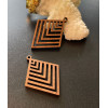 Pendentifs forme Losange 34mm en Bois