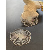 Estampes, pendentif filigrane, Fleurs 35mm, Acier Inoxydable finition Argenté