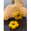 Pendentifs forme fleur 16mm, Verre coloris Jaune