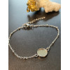 Supports de bracelet, pour cabochon 10mm, Acier Inoxydable 304, finition Argenté