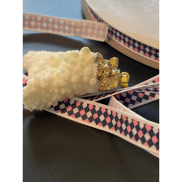 PE002 – Lot de 4 x 10 mètres Ruban Gros Grain 10mm Rose et Bleu