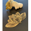 Estampes, connecteur filigrane, Fleur de Lotus 71mm, métal finition Doré