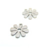 Pendentifs Marguerite 11mm, Acier Inoxydable 304 finition Argenté