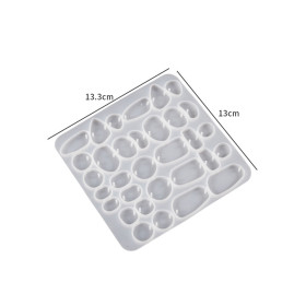 PS11917550 PAX 1 Moule en Silicone pour réaliser des Pendentifs et Boucles d'oreilles utilisation FIMO RESINE