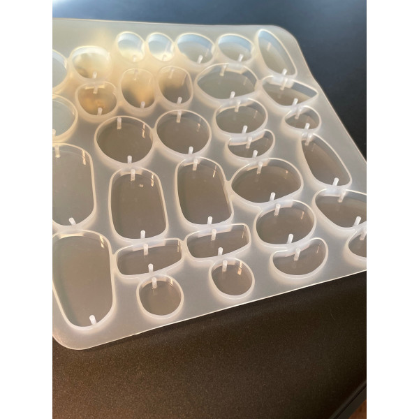 Moule en Silicone pour réaliser des Pendentifs et Boucles d'oreilles utilisation FIMO RESINE