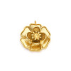 PS110952993 – Lot de 1 Pendentif Fleur 3D avec Anneau Transversal 25mm – Acier Inoxydable 304 Doré 18K PVD