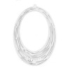 Estampes, pendentif, Connecteur Ovale filigrane 52mm, couleur Argenté