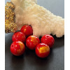Perles Jade Mashan Ronde 10 mm, Rouge mordoré