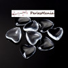CABOCHONS COEURS 16mm, VERRE DOMES TRANSPARENTS