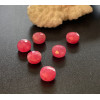 Perles rondes plates et facettées  6 par 4mm, Rhodochrosite