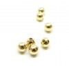 Perles Intercalaire,s Bille 3mm, laiton Doré à l'or fin 24K
