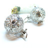 Pendentif, Cage pour Perle, BOLA GROSSESSE  20mm, Boule de Parfum Métal finition Argent Platine