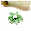 Pendentifs Fleur 20mm, Métal coloris Vert Sauge