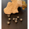 Pendentifs Bille 5mm, Acier Inoxydable 304 finition Argenté