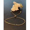 Bracelet Réglable, ajustable 26 cm, Maille 2mm, Acier Inoxydable 304 finition Doré