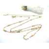 Collier 40 cm maille tube 2mm en Acier Inoxydable 304 finition Doré