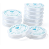 Lot de 1 Bobine de Fil Élastique Cristal Transparent  0.8 mm – Environ 7,5 m - Spécial Bijoux DIY