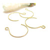 Boucles d’Oreilles Dormeuses Crochet Arrondi 22 mm – Acier Inoxydable 304 Doré IONIQUE