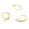 Boucles d'oreille dormeuses simple metal Doré 14KT