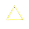 Pendentifs - Connecteurs - Triangle - 14 mm - Doré en Acier Inoxydable 304 pour bijoux raffinés