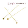 Tiges 25mm tête ronde 25mm, Acier Inoxydable 304 Doré à l'or fin 18K