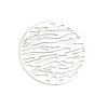 Estampes Pendentif Connecteur filigrane Zèbre 20mm coloris Argent Platine