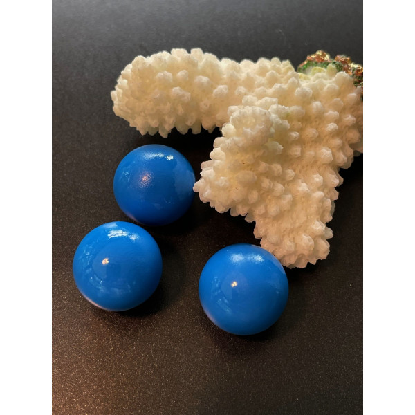 Perle Sonore 18 mm Bleu Royal – Métal – Spécial Bola de grossesse
