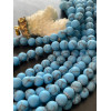 Perles Rondes 8 mm – Howlite effet Mat – Coloris Bleu