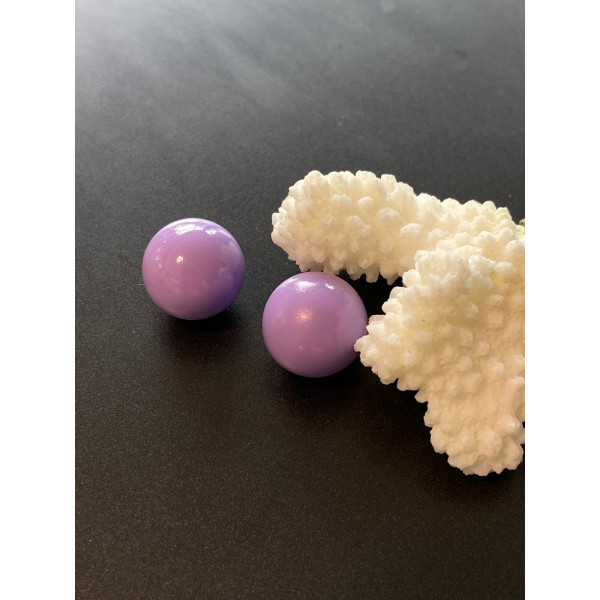 H11G29816 – 1 Perle Sonore 16 mm Mauve – Pour Création de Bola de Grossesse – REF 03
