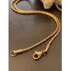 Collier Sautoir Matinée 50 cm – Acier Inoxydable 304 Doré à l’or fin 18K – Maille Haricot  1.6mm – PVD