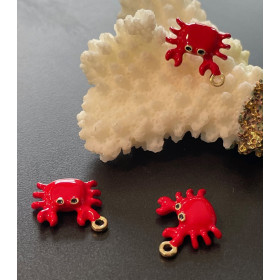 Pendentifs Crabe 3D – Métal Doré