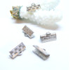 Serre-fils Griffes Attache Ruban 10x7mm – Acier Inoxydable Argenté