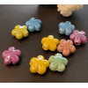 H11K00301A – Lot de 10 Perles Fleurs 11.5 mm – Céramique – Coloris Multicolore
