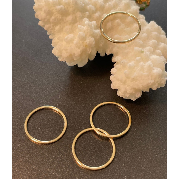 Pendentifs, anneau Rond 15mm,  Laiton finition Doré  à l'or fin 18K,  pour création de bijoux raffinés