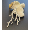 Pendentif Branche de Corail 59mm Acier Inoxydable 304 Argenté
