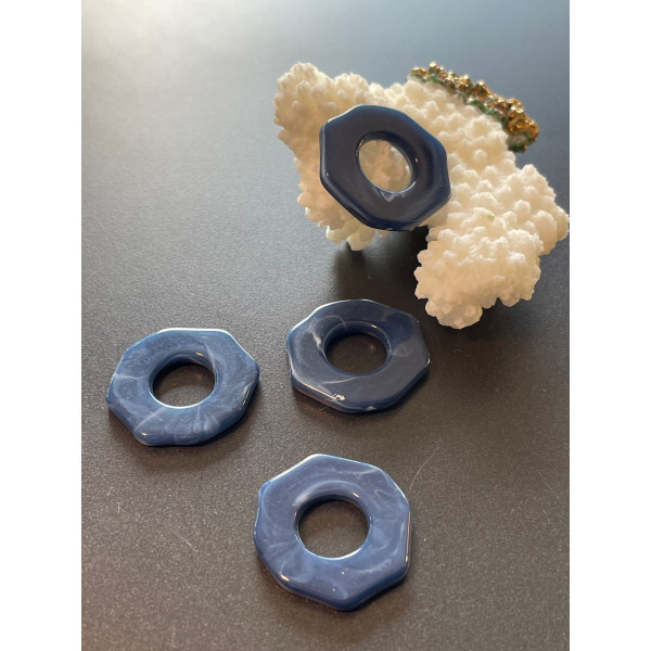 pendentifs octogone 23 mm marbrés – Résine & Acrylique