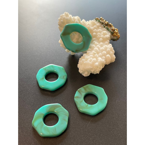 pendentifs octogone 23 mm marbrés – Résine & Acrylique