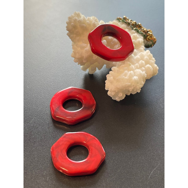 pendentifs octogone 23 mm marbrés – Résine & Acrylique