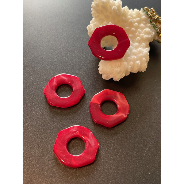 pendentifs octogone 23 mm marbrés – Résine & Acrylique