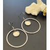 supports de boucles d’oreilles 12 mm avec crochet et cercle – Acier Inoxydable 304 finition Argentée