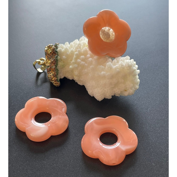 Pendentifs Fleur 25 mm – Acrylique