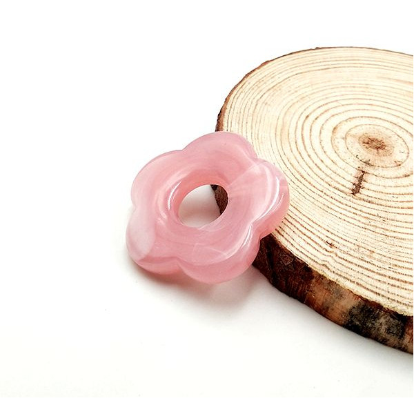 Pendentifs Résine Forme Fleur 26 mm – Effet Marbré